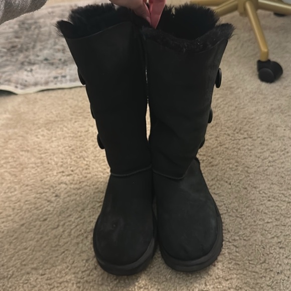 Bailey Suede Button Triplet Tall Boots - Picture 2 of 8